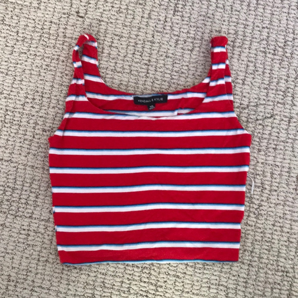 Pacsun cropped stripped tank